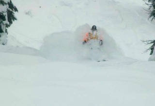 CMH Heli Skiing - early season deep powder