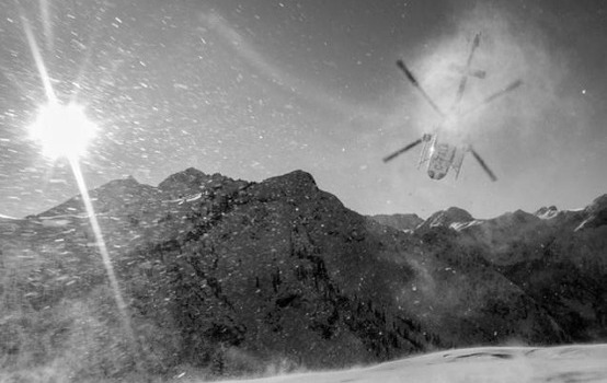 Bye to the helicopter, hello to fresh powder...
