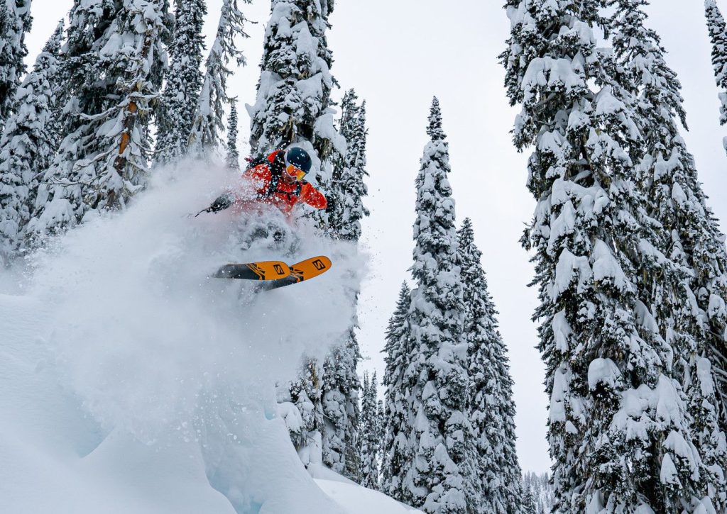 Steep shots with CMH heli skiing